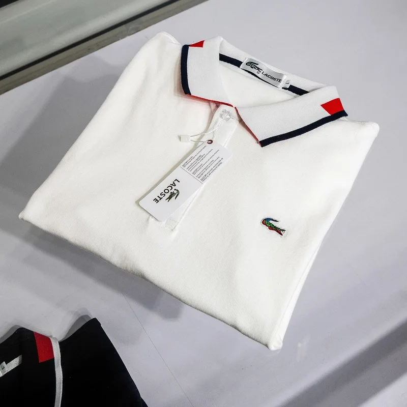 LACOSTE LEGEND Running Shirt Men Quick Dry Breathable Golf T-Shirts Running Slim Fit Summer Tees Sport Fitness New Arrival