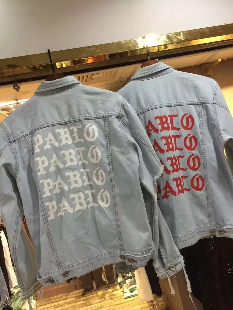 2018 Top Quality Pablo Denim Jackets Men Hip Hop Brand Clothing Streetwear Jeans Kanye West Jackets I Feel Like