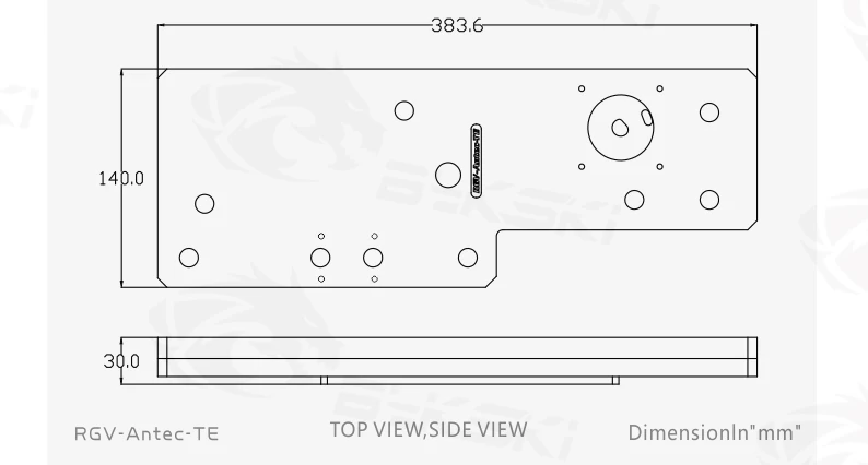 BYKSKI акриловый бак использовать для AntecTorque чехол компьютера/3PIN 5V D-RGB/Combo DDC насос холодный канал воды решение