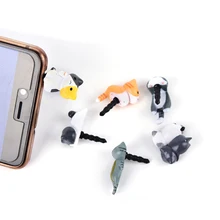 JINHF 1 шт. милый Противопылевой грязеотталкивающий разъем для наушников с разъемом cheir Cats 3,5 мм адаптер для телефона пробка для iphone 5 5s 5c