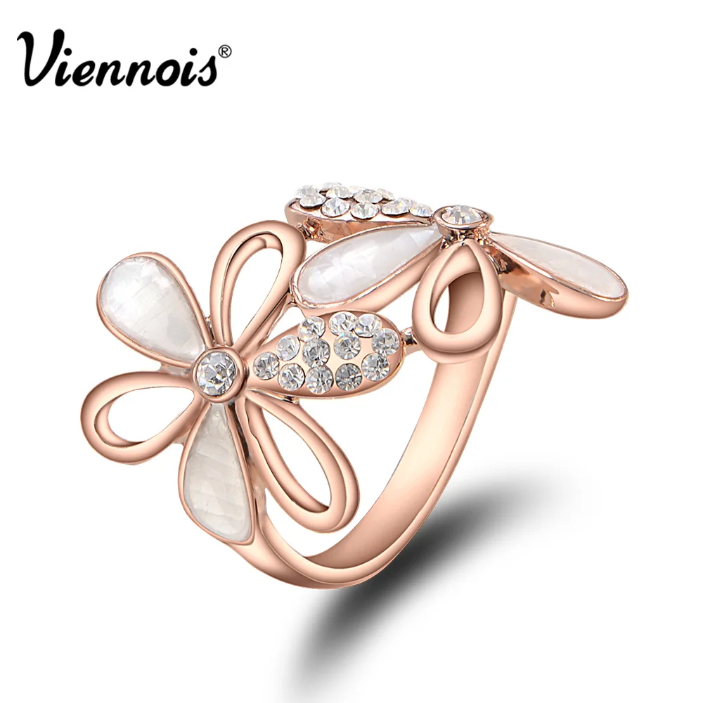 Fashion Metal Flower Rings For Women Girls Fashion Metal Flower Rings For Women Girls