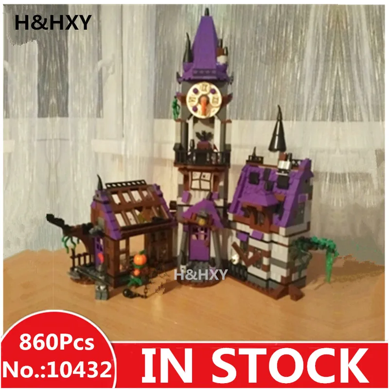 

H&HXY IN STOCK 10432 Scooby Doo Mysterious Ghost House 860pcs Building Block Toys Compatible 75904 Blocks For Children gift