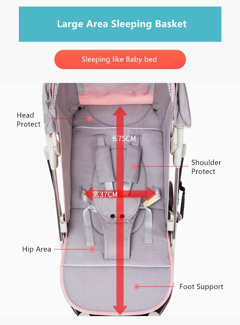 Discount New Brand Baby Stroller Ultra Light Portable Folding Can Sit Lie Baby Child Kids Simple Pocket Mini Bike Hand Push Trolley 11