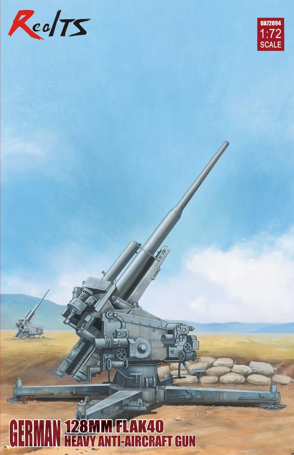Тяжелый зенитный пистолет RealTS Modelcollect UA72094 1/72 немецкий 128 мм FLAK40 | Игрушки и хобби