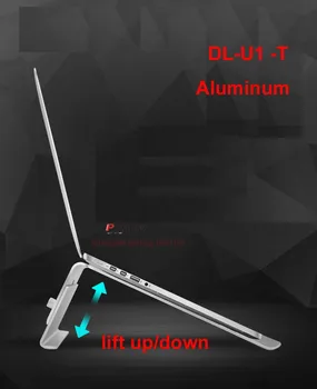 

DL-U1 10"15"15.4" height adjustable fix aluminum folding tilt laptop desktop stand monitor mount notebook pad bracket