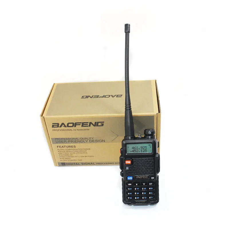 BaoFeng UV-5R рация 5 цветов Профессиональный CB радио Baofeng UV5R трансивер 128CH 5 Вт VHF& UHF Ручной для спорта на открытом воздухе