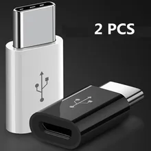 2 шт. type-C кабель адаптер для Micro USB для sony Xperia XA1/XA2 Ultra/R1 Быстрая Зарядка Синхронизация данных соединитель тип-c конвертер