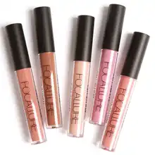 Focallure 12 Warna Warna Lipstik Matte Lip Gloss Red Velvet Tahan Air Tahan Lama Nude Lipstik(China)
