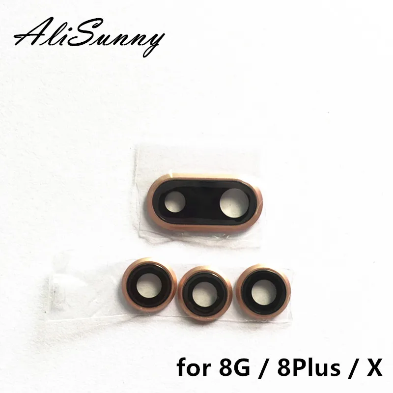 Задняя камера AliSunny 5 шт. стеклянная линза для iPhone 8 Plus X XS Max XR задняя защитная рамка