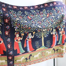 75*150 см хлопок/лен с принтом в китайском этническом стиле пэчворк красивая дизайнерская ткань для девочек в стиле ретро материал для рукоделия