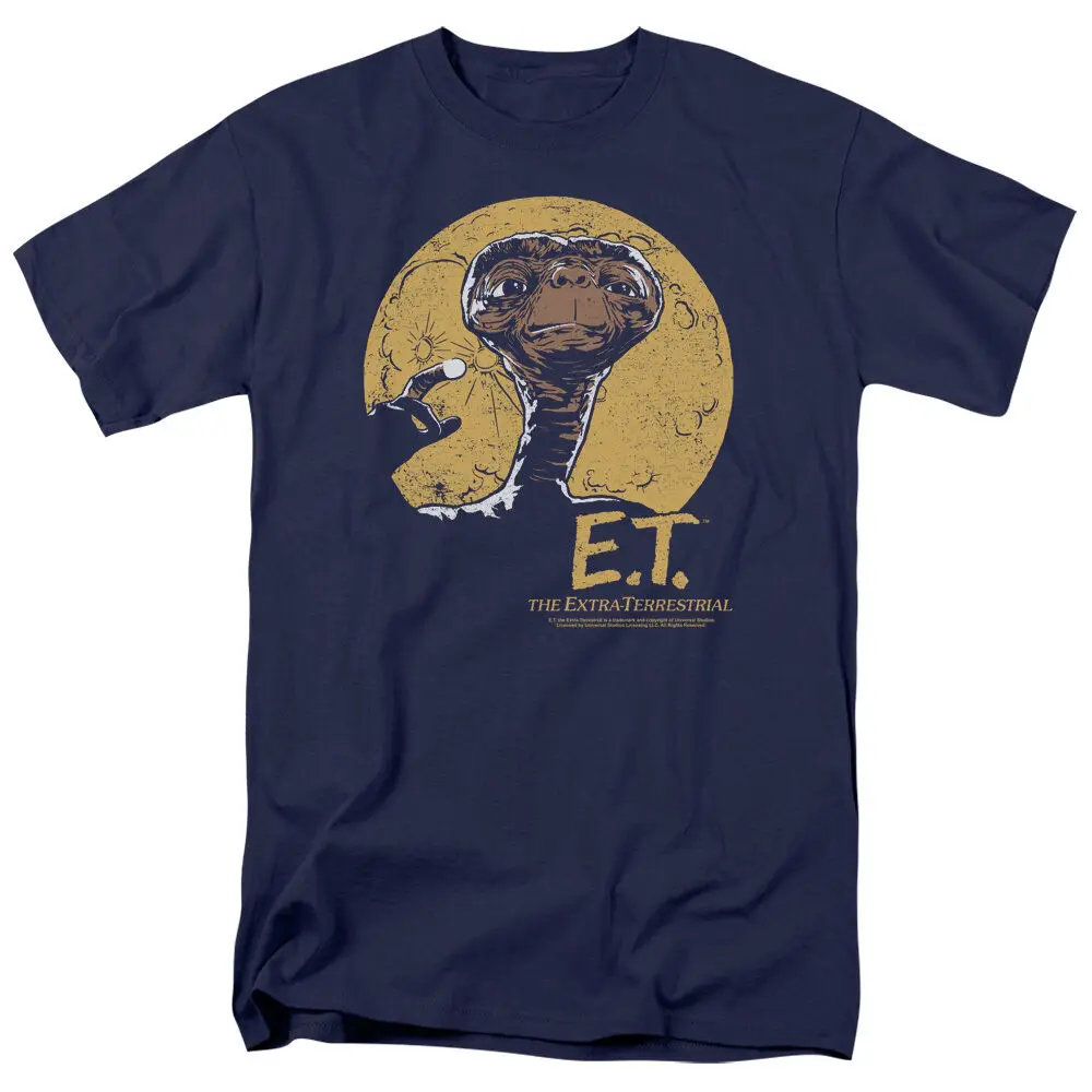 E.T. Extra-Terrestrial Movie MOON FRAME Licensed Adult T-Shirt All Sizes | Мужская одежда