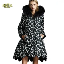 Женская модная зимняя хлопковая куртка с капюшоном и меховым воротником, плащ для беременных женщин, пальто для отдыха, тонкое плотное теплое пальто G2269