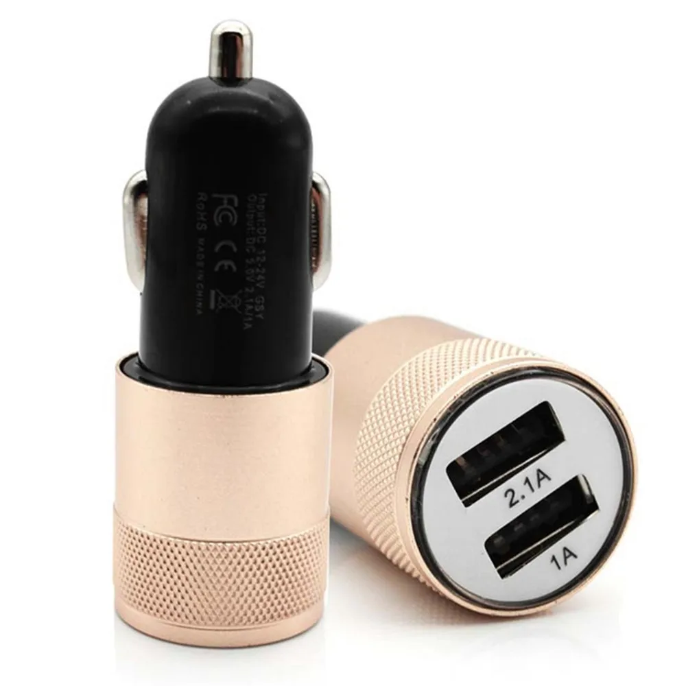 

Car Charger 5V 3.1A Mini Dual 2 Port USB Car Charger Adapter for Smart Mobile Cell Phone Cargador De Pilas Recargables