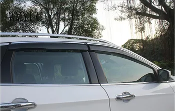 

4PCS Car Door Window Sun Rain Shield Moulding cover For Ford Kuga/Escape 2017 2018 WMYFC Modified accessories