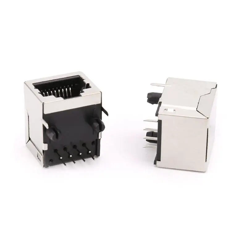 10 шт./компл. 8P8C RJ45 разъемы один порт 8Pin PCB крепление гнездо разъем для сети