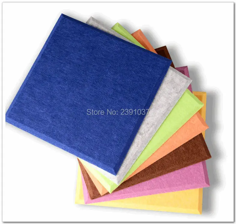 

16pcs 60*60cm Polyester Material Acoustic Panels/ Polyester Material/ Soundproof Panels boards Home decorative Free shipping EMS