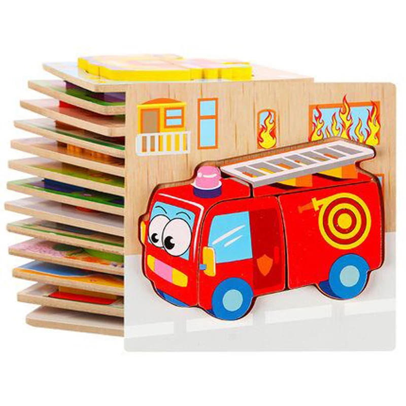  Kids Wooden Montessori Materials Clever Board Baby Montessori Wooden Educational Toys For Children  - 32918398624