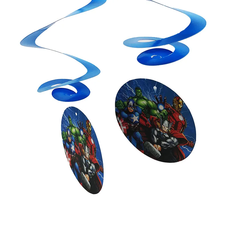 

6pcs/lot Avengers theme birthday party decorations Avengers theme ceiling strings Avengers theme ceiling hangings party supplies