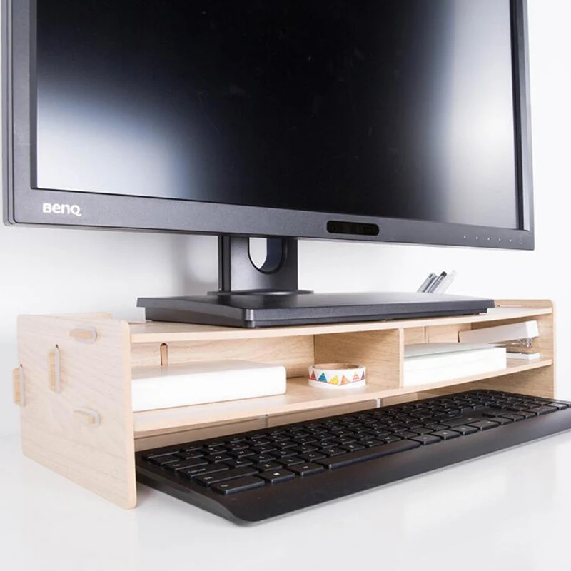 

DIY Computer Keyboard Stationery Holder Wooden Creative Office School Supplies Desk Accessories Organizer Stationery Holder