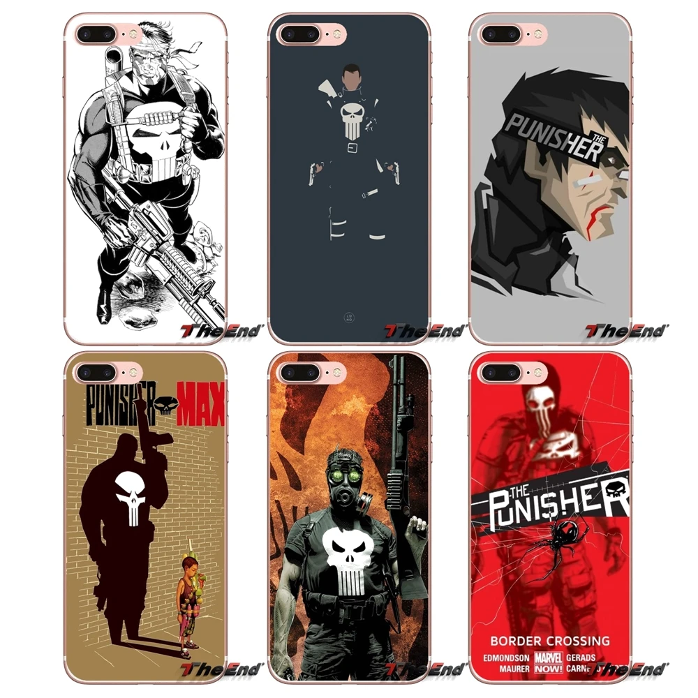 Customized Cases Marvel Punisher Frank Castle For Huawei G7 G8 P7 P8 P9 Lite Honor 4C 5X 5C 6X Mate 7 8 9 Y3 Y5 Y6 II 2 Pro 2017 | Мобильные