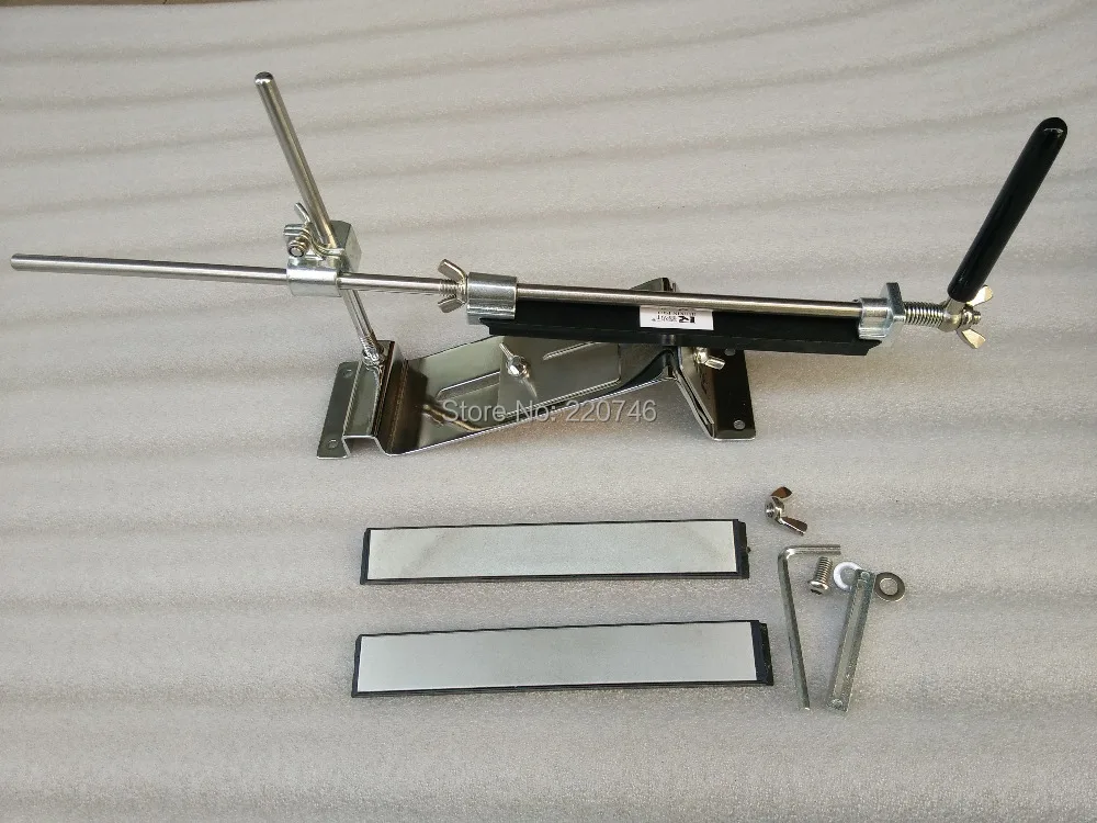 

lansky stainless Full metal kitchen knife sharpener system with 3pcs Ruixin diamond stone 200#500#800#