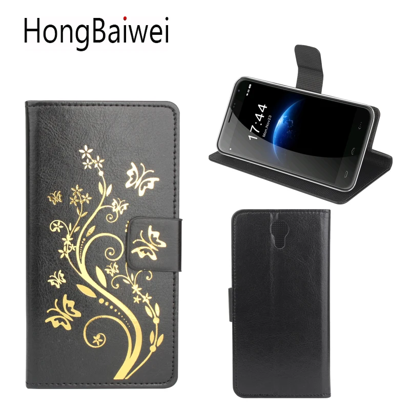 

HongBaiwei for Homtom HT3 Pro Case Luxury Brand Flower Henna Clear Flip Leather Wallet Phone Bag Case for Homtom HT3 Pro HT3