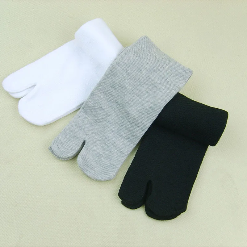 3 Pairs New Unisex Cotton Ninja Socks Japanese Style Kimono Flip Flop Slipper Sandal Split 2 Toe Tabi Foot Finger for Men Women (5)