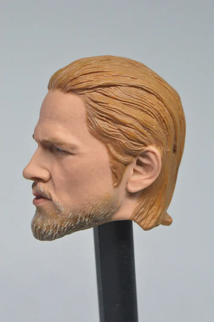 1//6 Scale Sons of Anarchy Charlie Hunnam Head Carved F 12/" Male Figure Doll