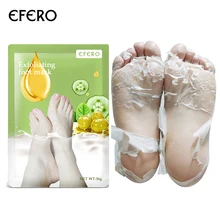 EFERO 3 пары = 6 шт. маска для детских ног отшелушивающая маска для ног носки для педикюра пилинг для удаления омертвевшей кожи ног Коллагеновая Маска Крем