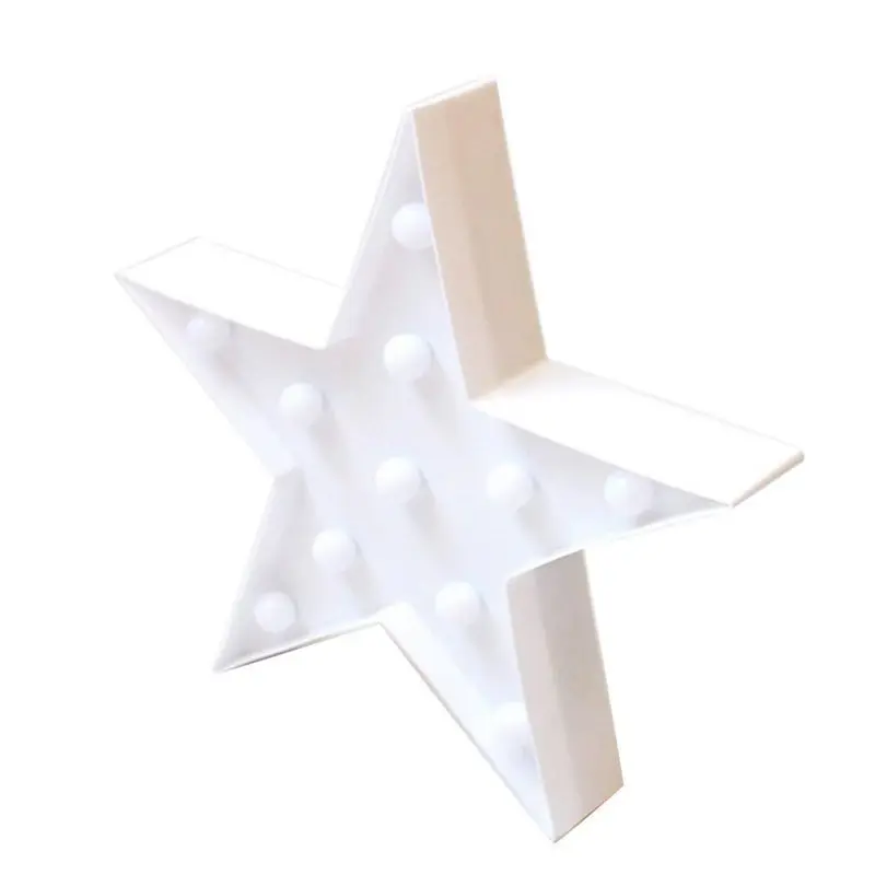 3d Звезда Луна ночник в форме Облака Дети Милая светодиодная световая игрушка подарок знак шатер для спальни кабинет Декор для гостиной - Испускаемый цвет: white star