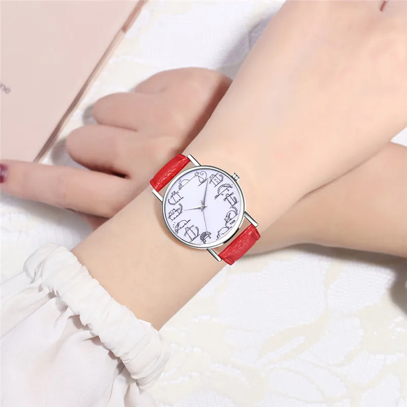 Montre Femme Top Brand Luxury Women Watches Temperament Wild leather band Wrist Watches Fashion clock relogio feminino Y06 (16)