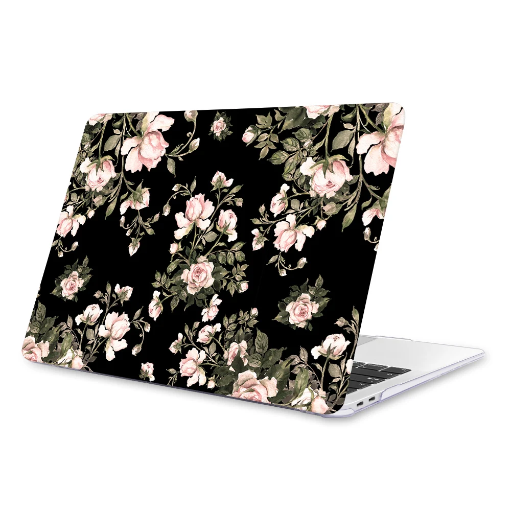 Пластиковый чехол для ноутбука с цветочным принтом для MacBook Air Pro retina 11 12 13 15 для Mac book Air Pro 13,3 дюймов A2159 сенсорная панель