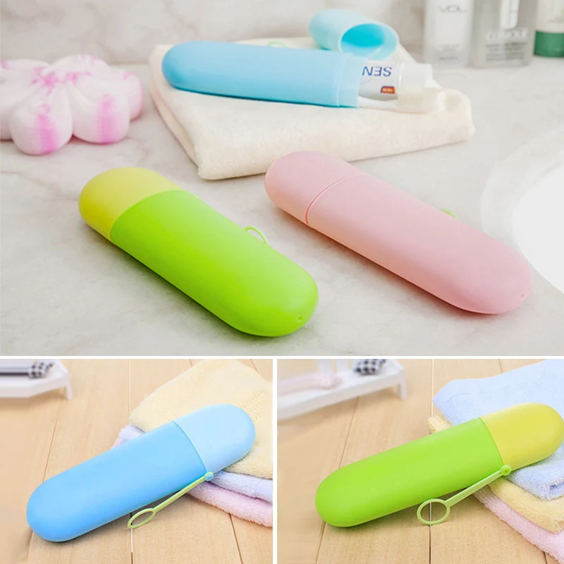 

Outdoor Holder Bathroom Accessories Portable Travel Toothpaste Toothbrush Holder Cover Case Household Storage Cup