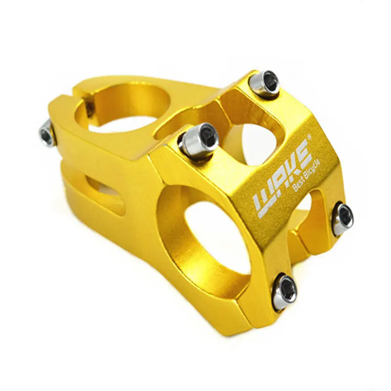 Заводской агент MTB BMX DH руля велосипеда 31,8*28,6*45 мм алюминиевый фиксированный редуктор руля велосипеда руля для спуска под гору золото/красный/черный/синий BSB022 - Цвет: Цвет: желтый