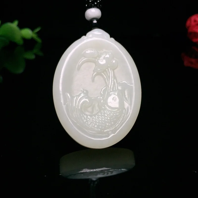 

2019 Boys Chakra Popsocket Real Natural Pendant Buda Druzy Yu Xuan, Hetian Years More Than Brand Necklace Oval Fish Every Year