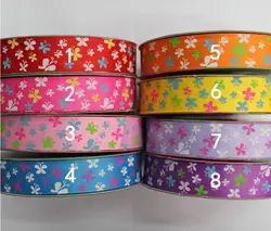 25 мм с принтом бабочки Grosgrain ленты канат + 50yds DIY ювелирных Интимные аксессуары hairbow Свадебная вечеринка украшения шнур подарочная упаковка