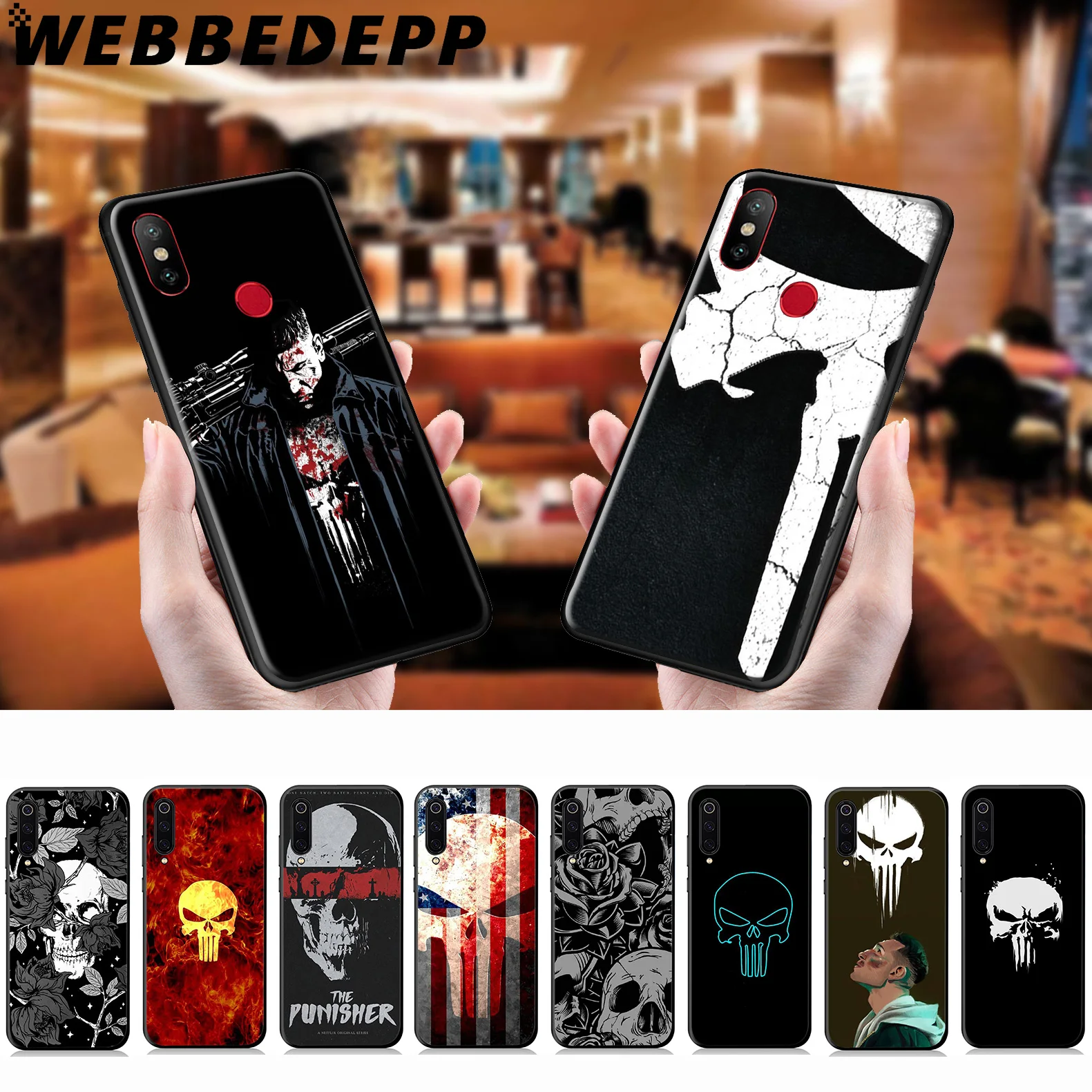 

WEBBEDEPP Marvel The Punisher Skull Soft Case for Xiaomi Mi 9T 9 8 SE 6 A1 A2 A3 Lite MiA1 MiA2 MiA3 Mi F1 MAX 3 Mi8 CC9E CC9