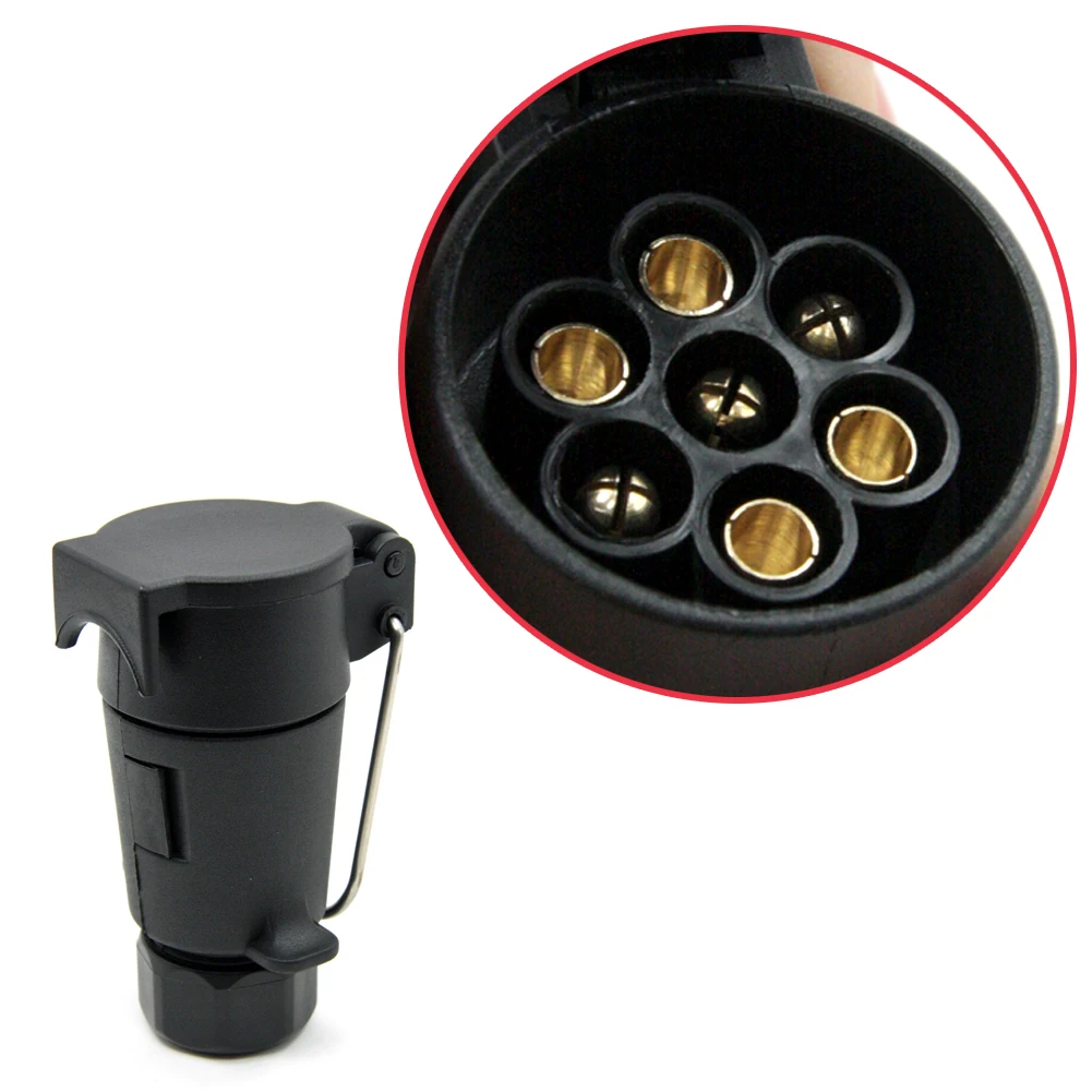 

Encell Europe 7 Pin Socket Car Styling Plastic Electrical Plug Sockets Motor Home Accessories Camping RV Caravan Trailer Socket