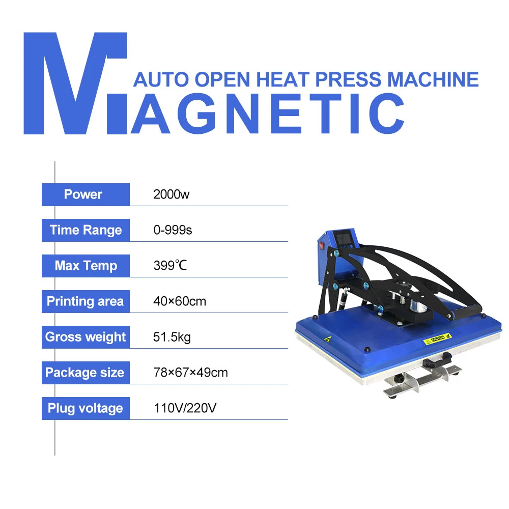 I-transfer 1" x 24" Магнитная автоматическая открытая сублимационная машина для сублимационной футболки термопресс принтер для передачи коммерческого использования HPM-11C46