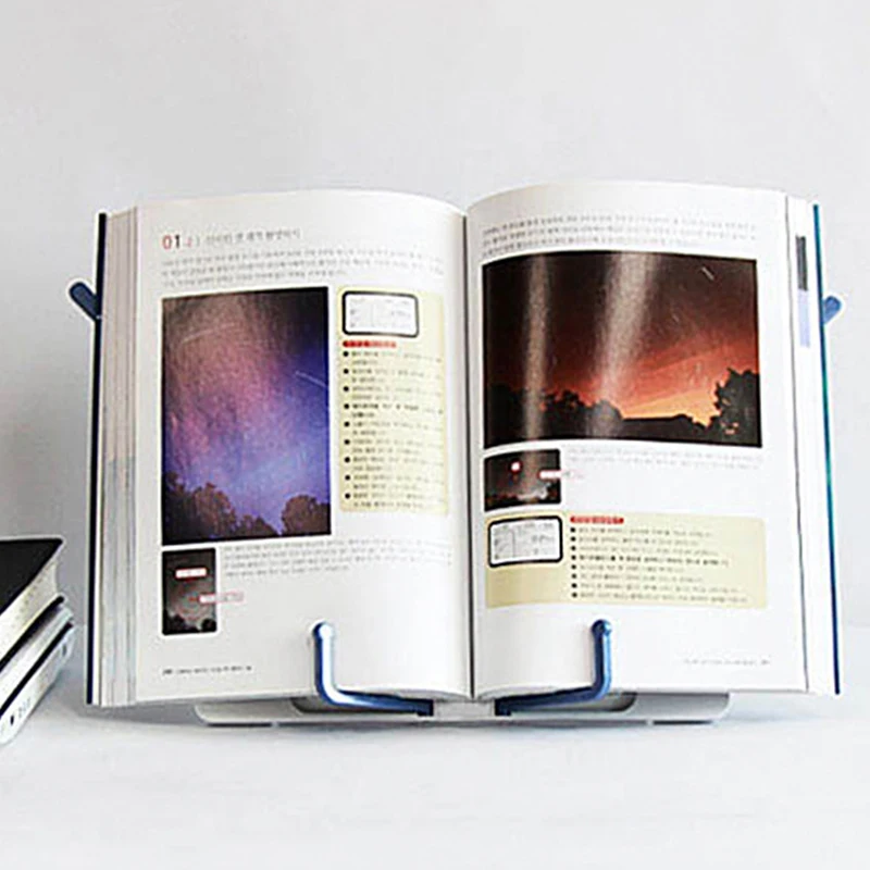 

Durable Bookends Frame Office ABS Book Stand Stationery Useful Music Stand Book Shelf