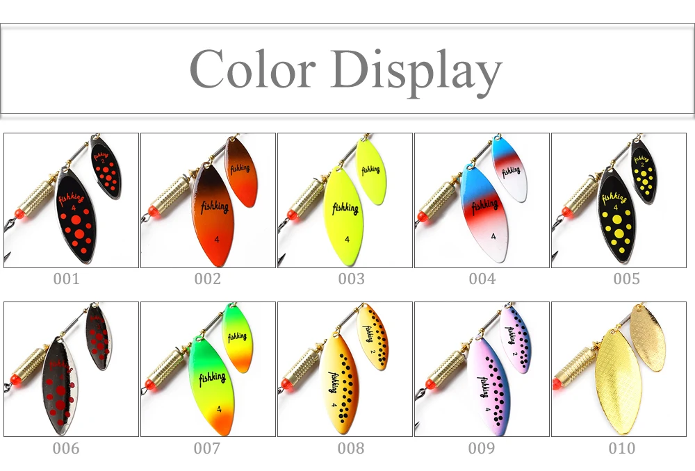 FISHKING 1PCS20g ложка приманка с крючком жесткая металлическая приманка для рыболовного крючка Спиннер двойная ложка рыболовные принадлежности PESCA снасти