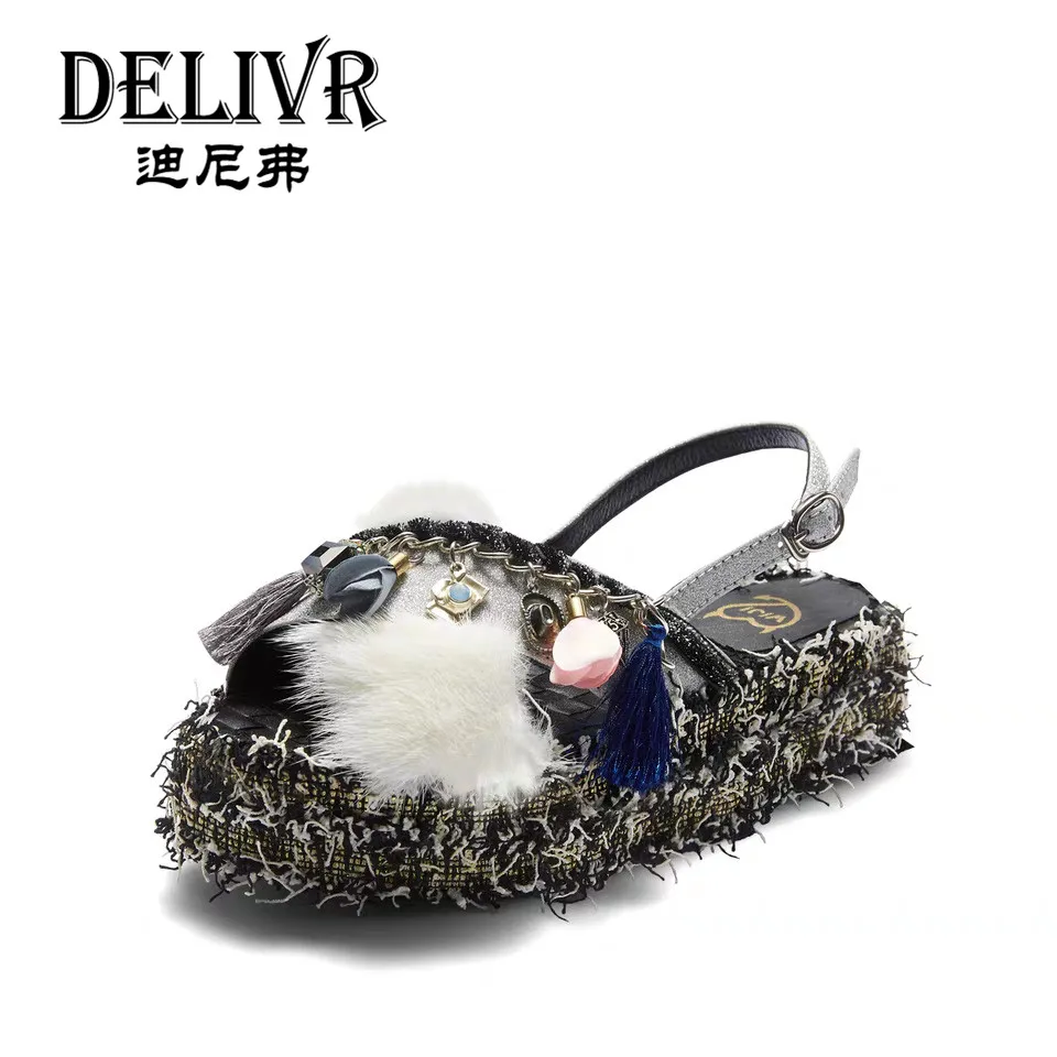 

Delivr Platforms Ladies Sandals Casual 2019 Summer Thick Sole Fashion Womans Sandals Summer Woman Shoes Leather Sandal Womens