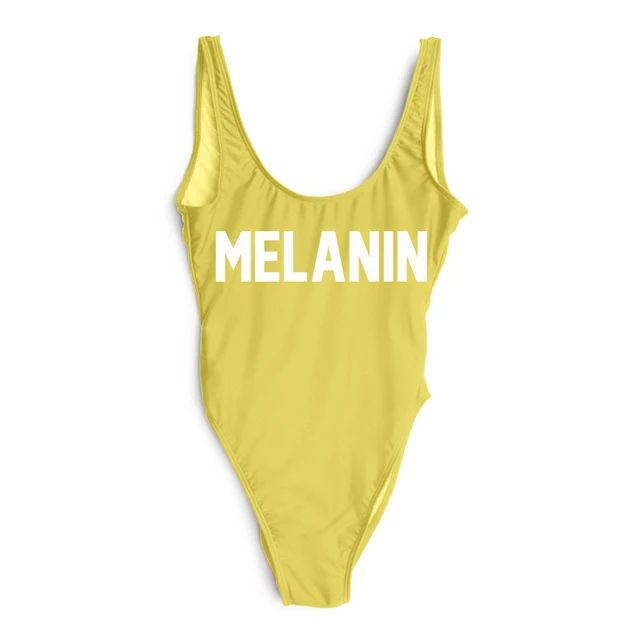 yellow melanin swimsuit