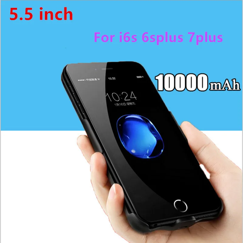

Wireless 10000mAh Back Clip Battery Charger Power Bank For Apple iPhone 6splus 7plus Mobile Phone Holder Function Power Cases