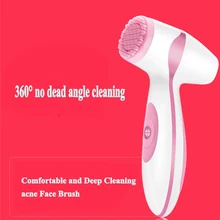Дропшиппинг электрическая щетка для очищения лица щетка для Соник Очиститель пор полный гальванический Спа Система Массажер кожи машина