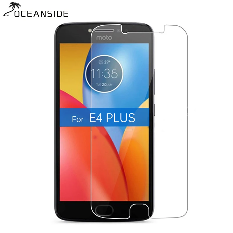 

2PCS For Motorola Moto E4 Plus Tempered Glass Screen Protector 9H 2.5D Protective Film On E4Plus E 4 4th Plus E4+ XT1773 5.5"