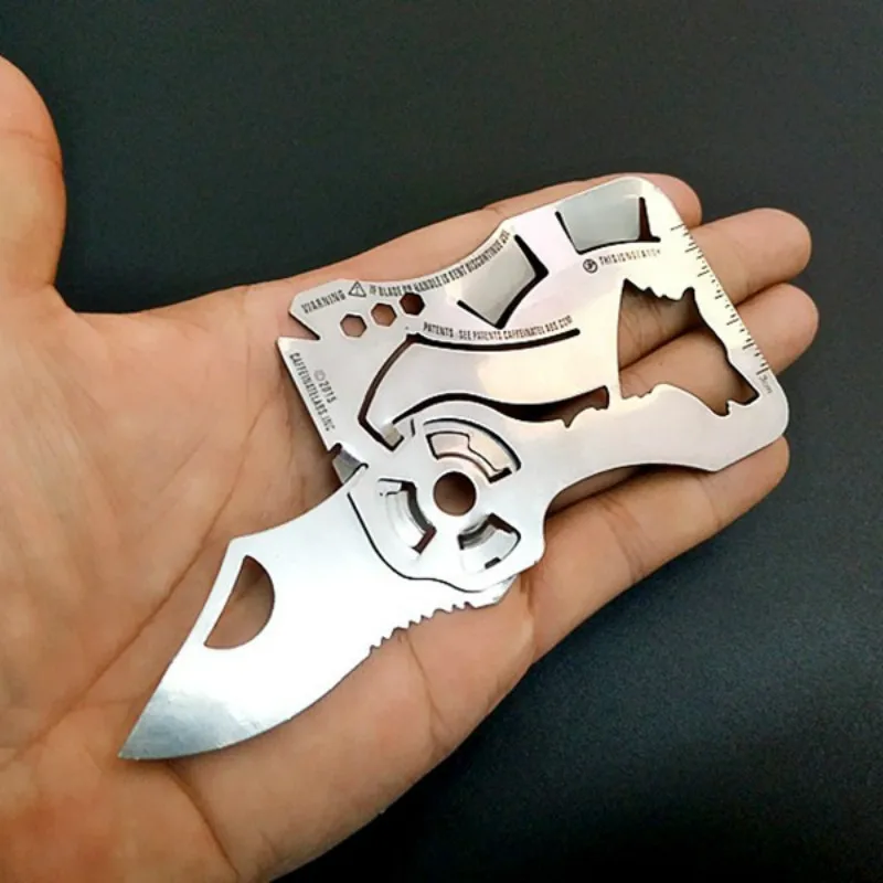 

New Stainless Steel Wallet Credit Card Knife Multi-functional Military Knife Card Tool Card Outdoor Folding Knife