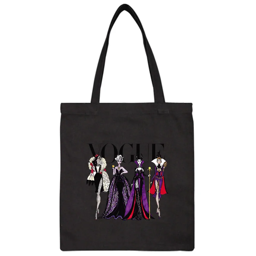Женские сумки, Холщовая Сумка, хлопок, для покупок, для путешествий, для женщин, Vogue, злая королева, на плечо, Tumblr, сумки для покупок