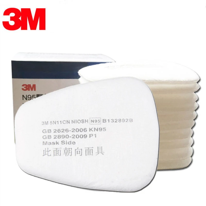 

3M 5N11 Respirator Filter Paint Spraying Face Work Gas Mask Replace Fitting For 3M 6000 7000 Series Dust Mask