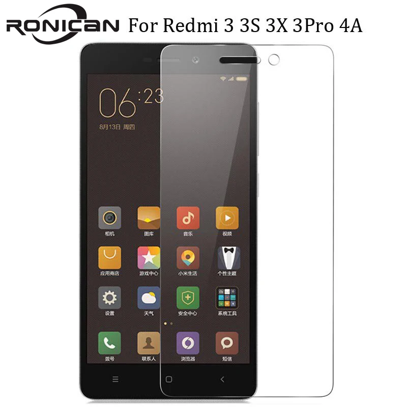 

For Xiaomi Redmi 3S Tempered Glass Redmi 3 Pro Screen Protector Protective Film Xiomi 4A Xiaomi Redmi 3s 3 s 3x RONICAN Glass 5